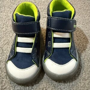 See Kai Run Navy, White & Lime High-Top Sneakers for Kids